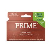 PRESERVATIVOS PRIME + GEL ULTRA FINO X 6 U.