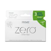 PRESERVATIVOS PRIME ZERO HIPER FINO X 6 U + 3 GELES