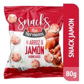 Snacks de Arroz Dos Hermanos Jamón x 80 Gr