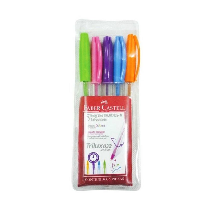 Boligrafos-Faber-Castell-Trilux-Colores-x-5-u-1-37978