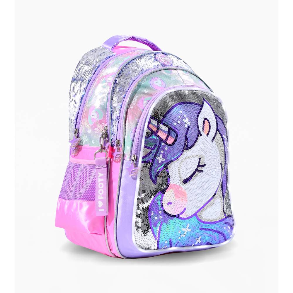 Gusbabys - Mochila Escolar Espalda Footy Unicornio 18 P Niña Nena Queen