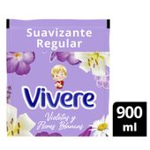 SUAVIZANTE VIVERE VIOLETA DOY PACK X 900 ML.