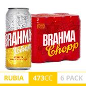 CERVEZA BRAHMA SIX PACK X 473 ML.