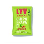 CHIPS PAPA SPICY LIME LYV X55G