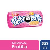 GALLETAS POLVORITA VAINILLA RELLENO FRUTILLA X 80 Gr