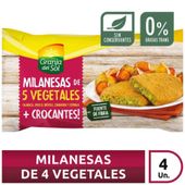 MILANESA DE VEGETALES GRANJA DEL SOL 4 U X 320 GR