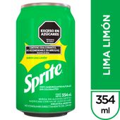 Gaseosa Sprite Lima-Limón 354 Ml