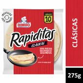 Tortillas Clásicas Rapiditas x 10u