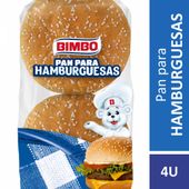 Pan para Hamburguesa con sésamo Bimbo x 4 u