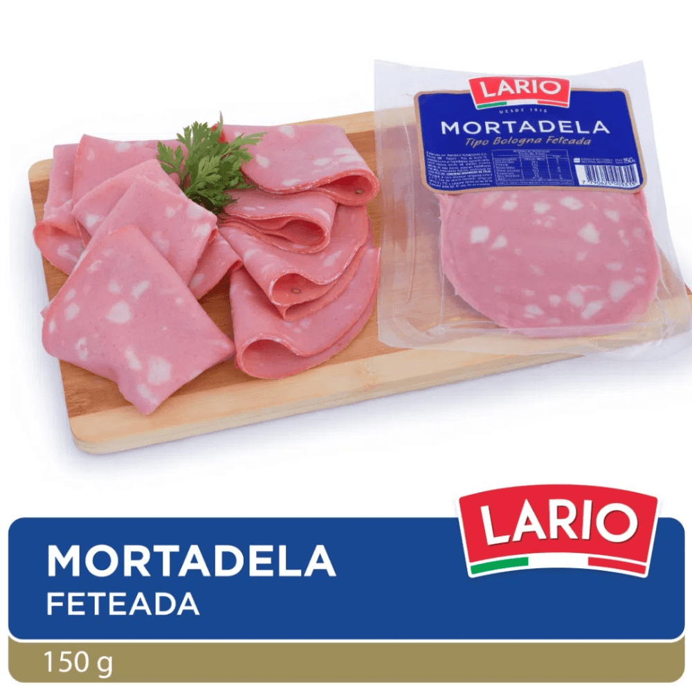 MORTADELA BOLOGNA FETEADA LARIO X 150GR