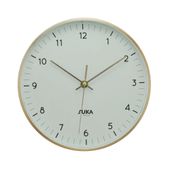 RELOJ ALUM. MARCO DORADO,