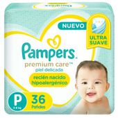 PA�ALES PAMPERS PREMIUM CARE HIPOALERG�NICO P X 36