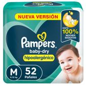 PAMPERS BABYDRY MED 52PADSX03