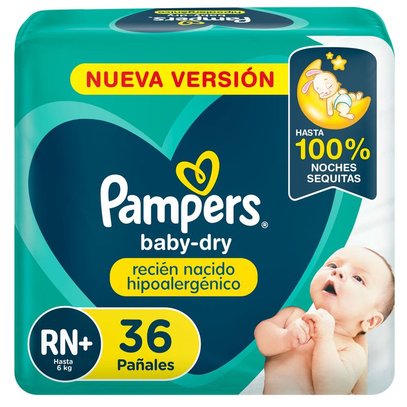 Pampers-Baby-Dry-Reci-n-Nacido-Hipoalerg-nico-Pa-ales-Desechables-Talle-RN-36-Unidades-1-41535