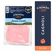 JAMON COCIDO CAGNOLI X 150 G.