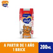 Leche Fluida Infantil Vital 3 Brick x 200 ml