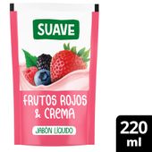 JAB SUAVE LIQ FRU ROJ X220ML