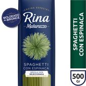 FIDEOS SPAGHETTI RINA MATARAZZO CON ESPINACA X 500 GR