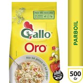 ARROZ PARBOIL GALLO ORO BOLSA X500 G.