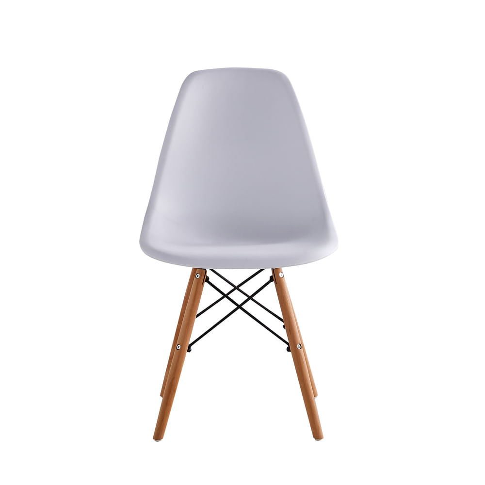 Silla Eames blanca con patas de caño negro de living y comedor en Córdoba  Muebles