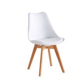 SILLA TULIP PLIC BLANCA.