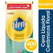 Cera Líquida Pisos Cerámicos Blem Floral Repuesto Económico 450ml