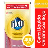 Cera Líquida Pisos Cerámicos Blem Rojo Repuesto Económico 450ml