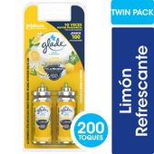 DESODORANTE GLADE TOQUE REPUESTO LIM�N FRESH X 2 U