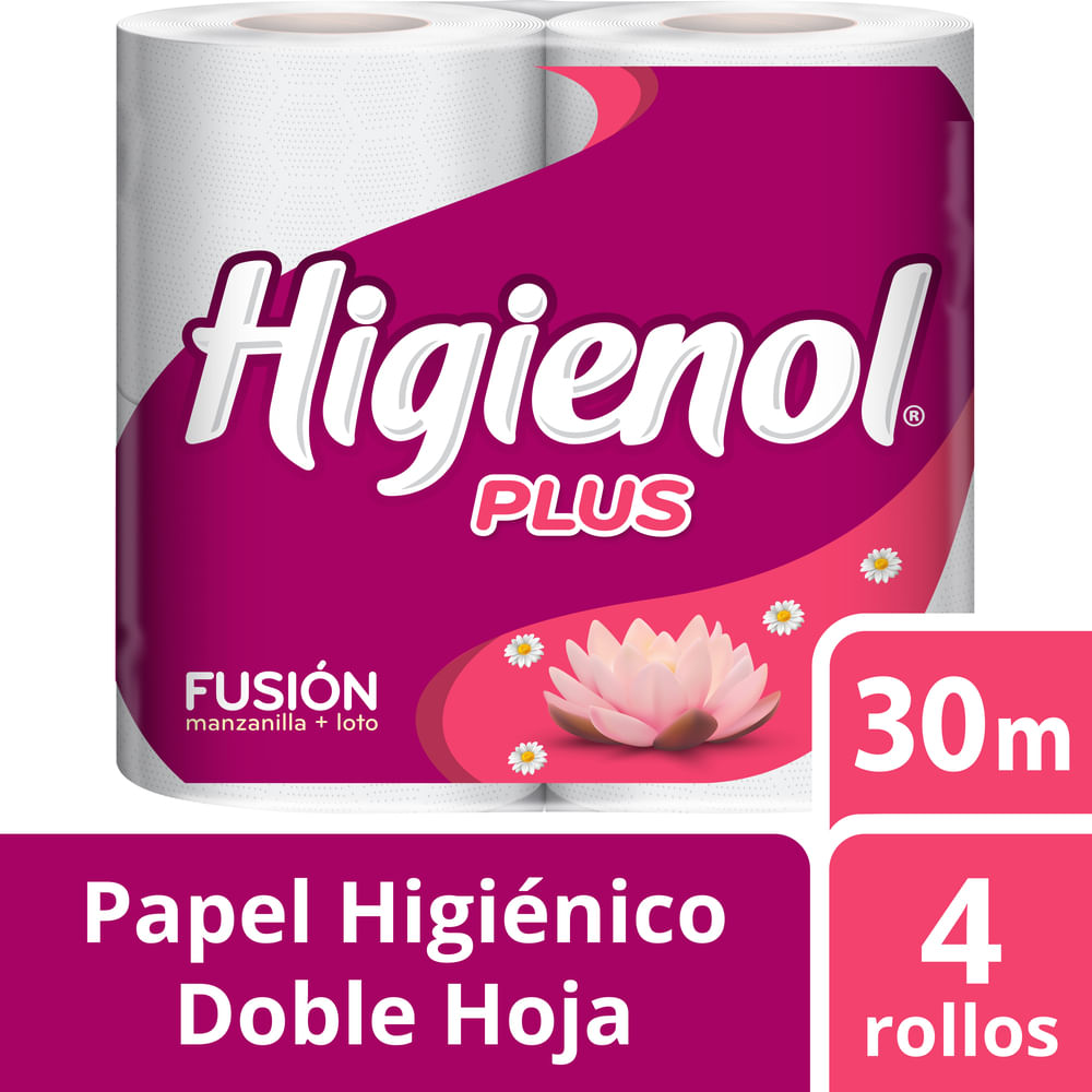 Papel Higienico Higienol Doble Hoja Plus 4 X 30 Mt