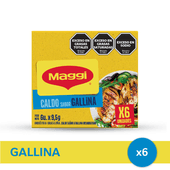 MAGGI CALDO GALLINA X6UN