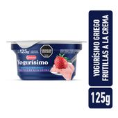 Yogur Griego frutillas a la crema Yogurisimo ?125gr