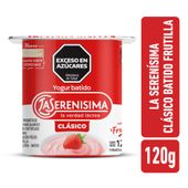 Yogur batido frutilla La Serenísima Clásico 120gr