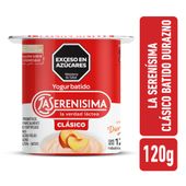 Yogur batido durazno La Serenísima Clásico 120gr