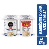 Yogur Cremix vainilla Pack X4 Yogurisimo 120gr