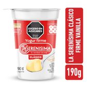 Yogur firme vainilla La Serenísima Clásico 190gr