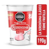 Yogur firme frutilla La Serenísima Clásico 190gr