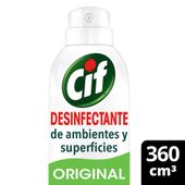 Aerosol Desinfectante de Ambientes y Superficies CIF Original x 360 ml