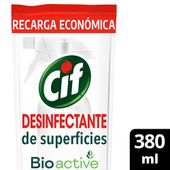 Limpiador Líquido Desinfectante de Superficies CIF Original x 380 ml