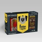 PACK DE CERVEZA PEÑON DEL AGUILA 2 LATAS 473 CC + 1 COPA