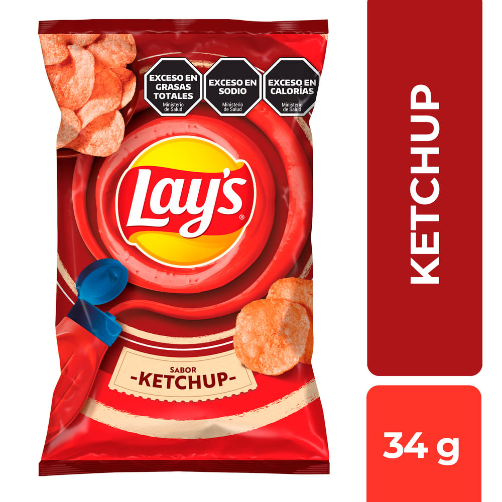 Papas Fritas Sabor A Ketchup Lays X 34 G 9739