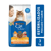ALIMENTO PARA GATOS CAT CHOW ESTERILIZADOS X 3 KG.