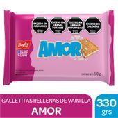 GALLETITAS RELLENAS SABOR ALMENDRA AMOR PAQ 330G