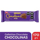 GALLETITAS DULCES SABOR CHOCOLATE CHOCOLINAS 170G