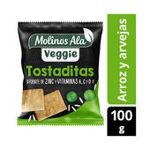 TOSTADITAS.M.ALA.VEGGIE.ARVEJ