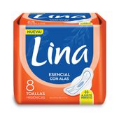 TOALLA FEMENINA LINA C/A X 8