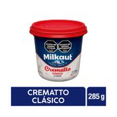 QUESO UNTABLE MILKAUT CREMATTO EN POTE 285 G.