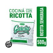 RICOTTA SEMIGRASA BAJA EN SODIO GARCÍA 500 G.