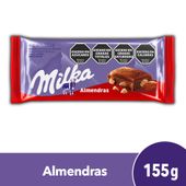 CHOCOLATE MILKA CON ALMENDRAS X 155 G.