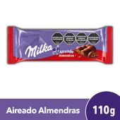 CHOCOLATE MILKA LEGER ALMENDRA X 110 G.