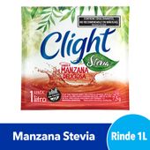 JUGO CLIGHT MANZANA STEVIA X SOBRE.